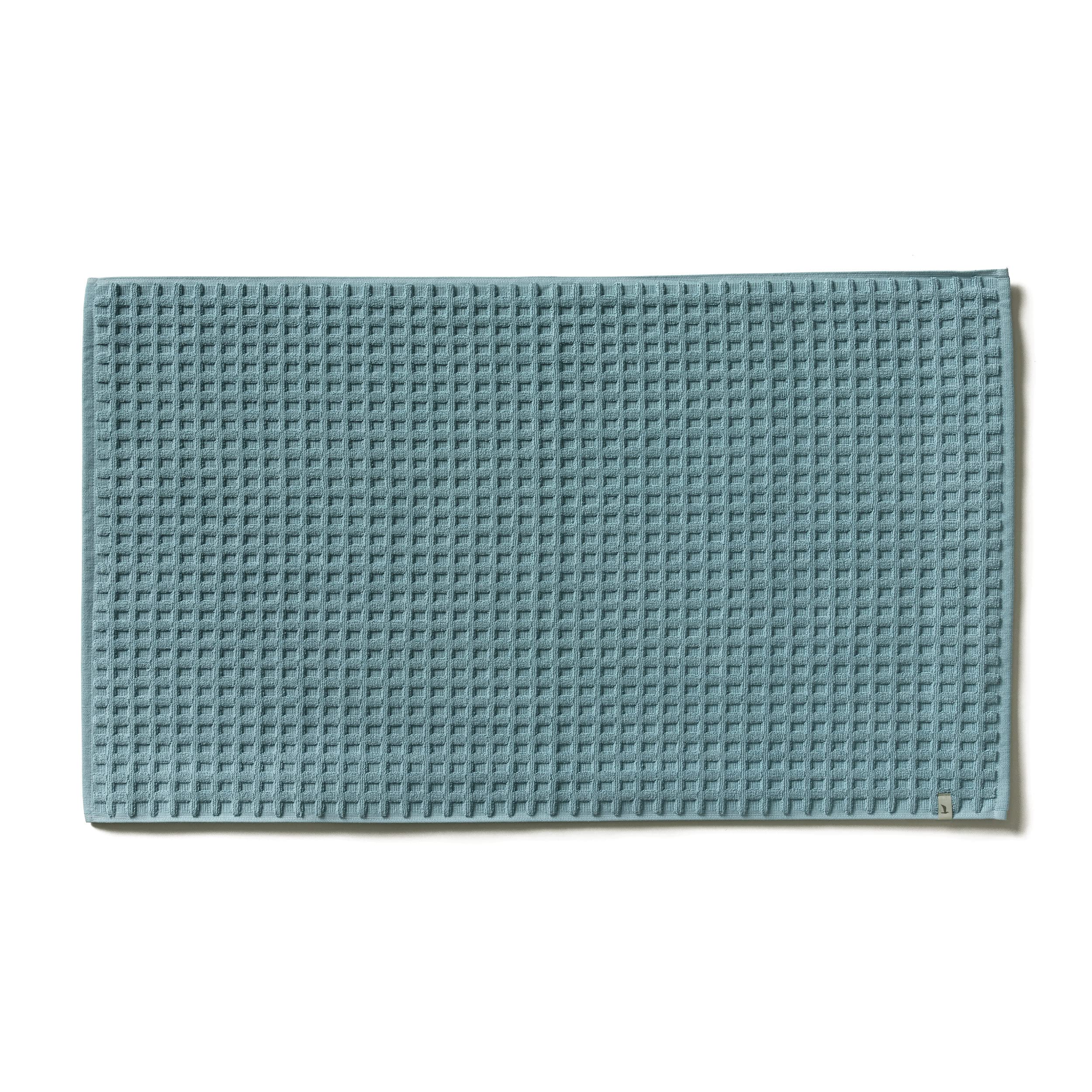 Möve Piquée - Tappetino da bagno, 60 x 100 cm, 100% cotone, colore grigio artico