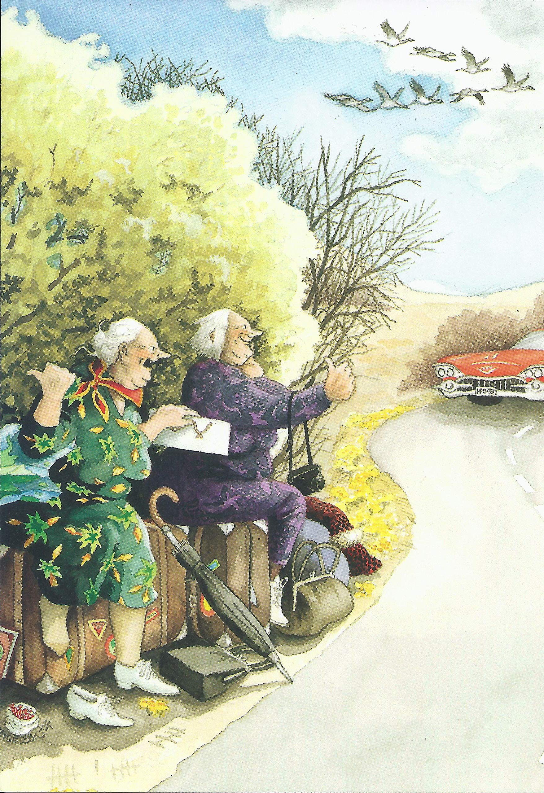 Inge Löök Postkarten Set 3 - 6 Nostalgische Oma-Motive Im 10,5x15 Cm Format