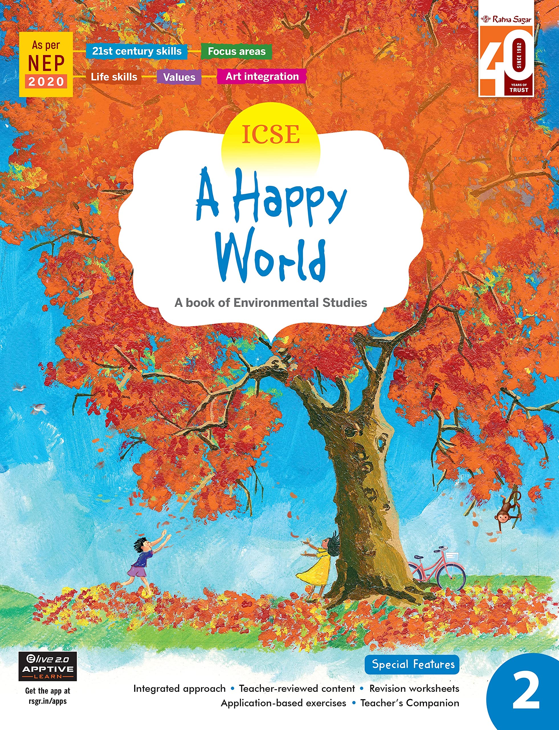 Ratna Sagar ICSE A Happy World Class 2 - Environmental Studies Book For Class 2 Textbook Binding – 30 September 2022