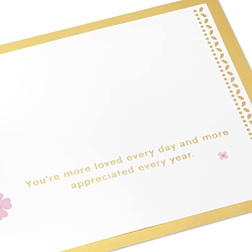 Hallmark Cartão de papel de assinatura (buquê de flores) para o dia das mães, primavera, aniversário