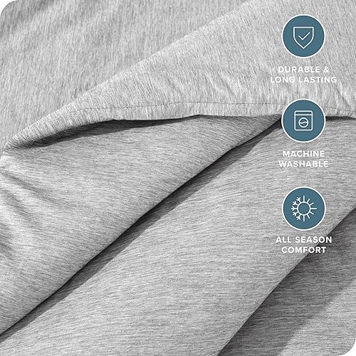 Miniatura 2 de Bare Home Juego de edredón, tamaño individualindividual extra largo, ultrasuave, alternativa de plumón de ganso, serie 1800 premium, edredón cálido