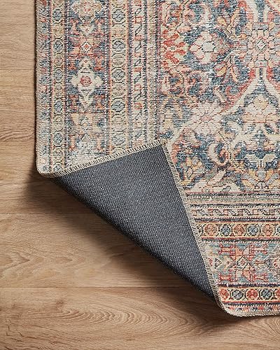 Miniatura 10 de Amber Lewis x Loloi Colección Georgie GER-01 - Alfombra de área de 5 pies x 7 pies 6 pulgadas, color rojo y azul marino