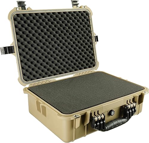 Miniatura 9 de Bushnell Funda rígida impermeable grande de 20 pulgadas para binoculares, óptica, equipos, a prueba de golpes y listo para la TSA (bronceado)