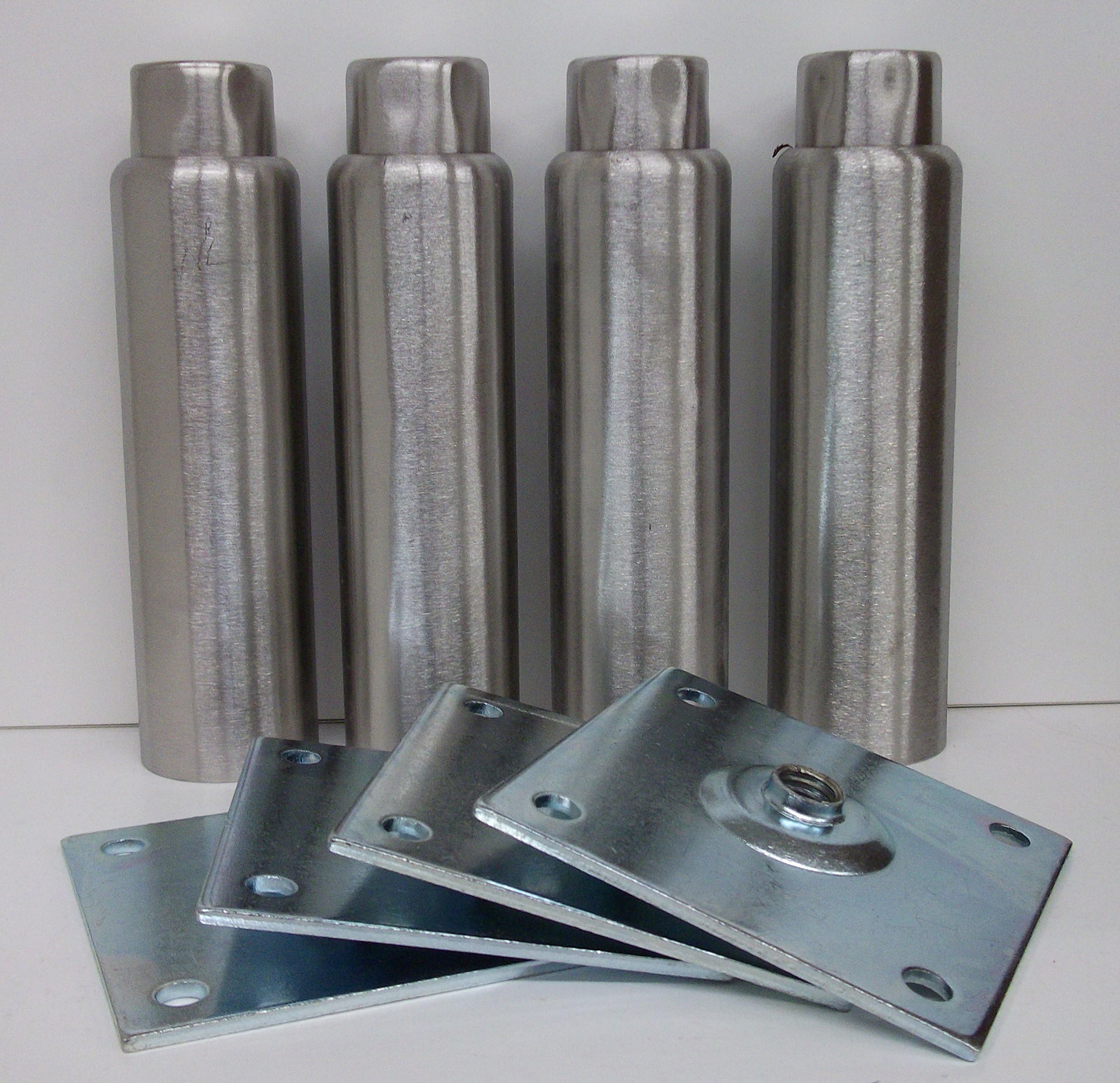 Component Hardware NSF A48-5048-C 6" Stainless Steel Adjustable Leg Set of 4 Legs