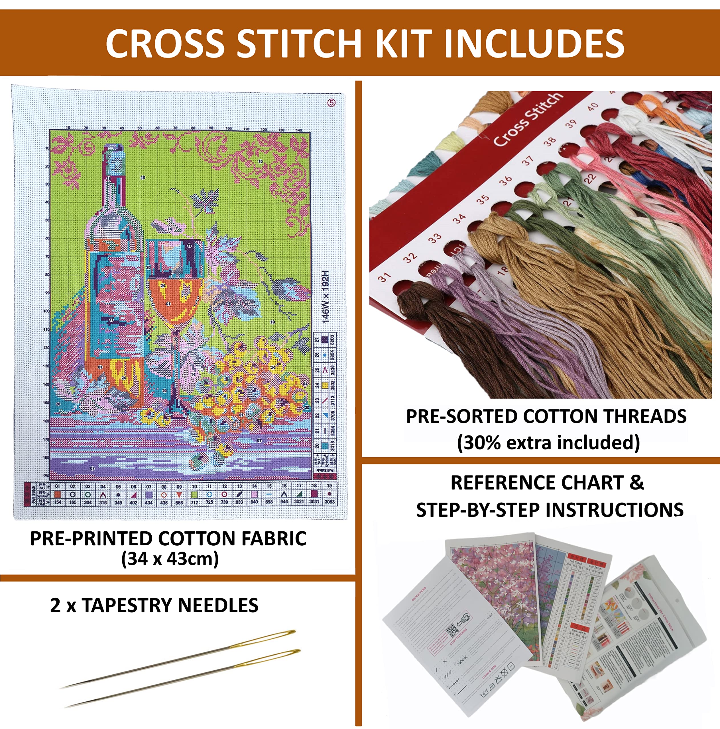 Ladybird - Kit Point De Croix Imprimé - Tableaux à Broder