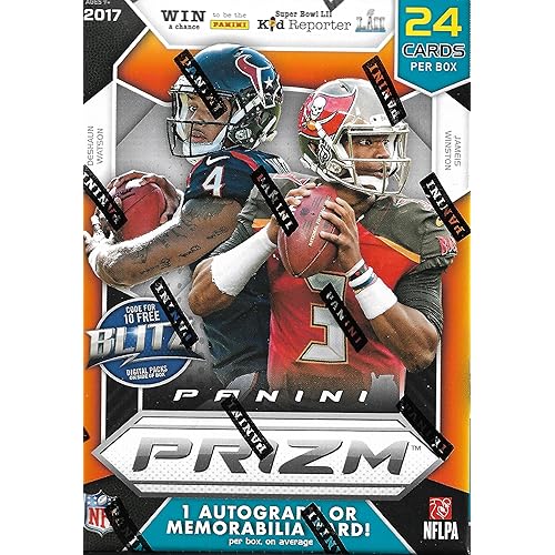 2017 Panini Prizm Football Blaster Box 6 Packs 1 Auto or Memorabilia card per box