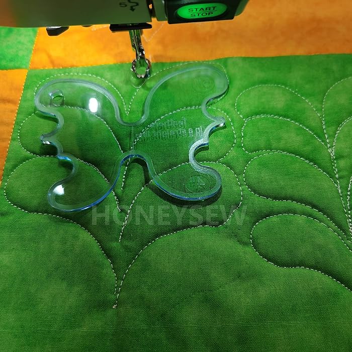 Buy HONEYSEW Free Motion Quilting Template Sewing Ruler Templates for