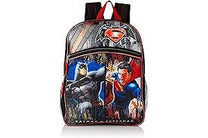 Warner Bros Justice League Premium 16-Inch Backpack and Lunch Kit Combo