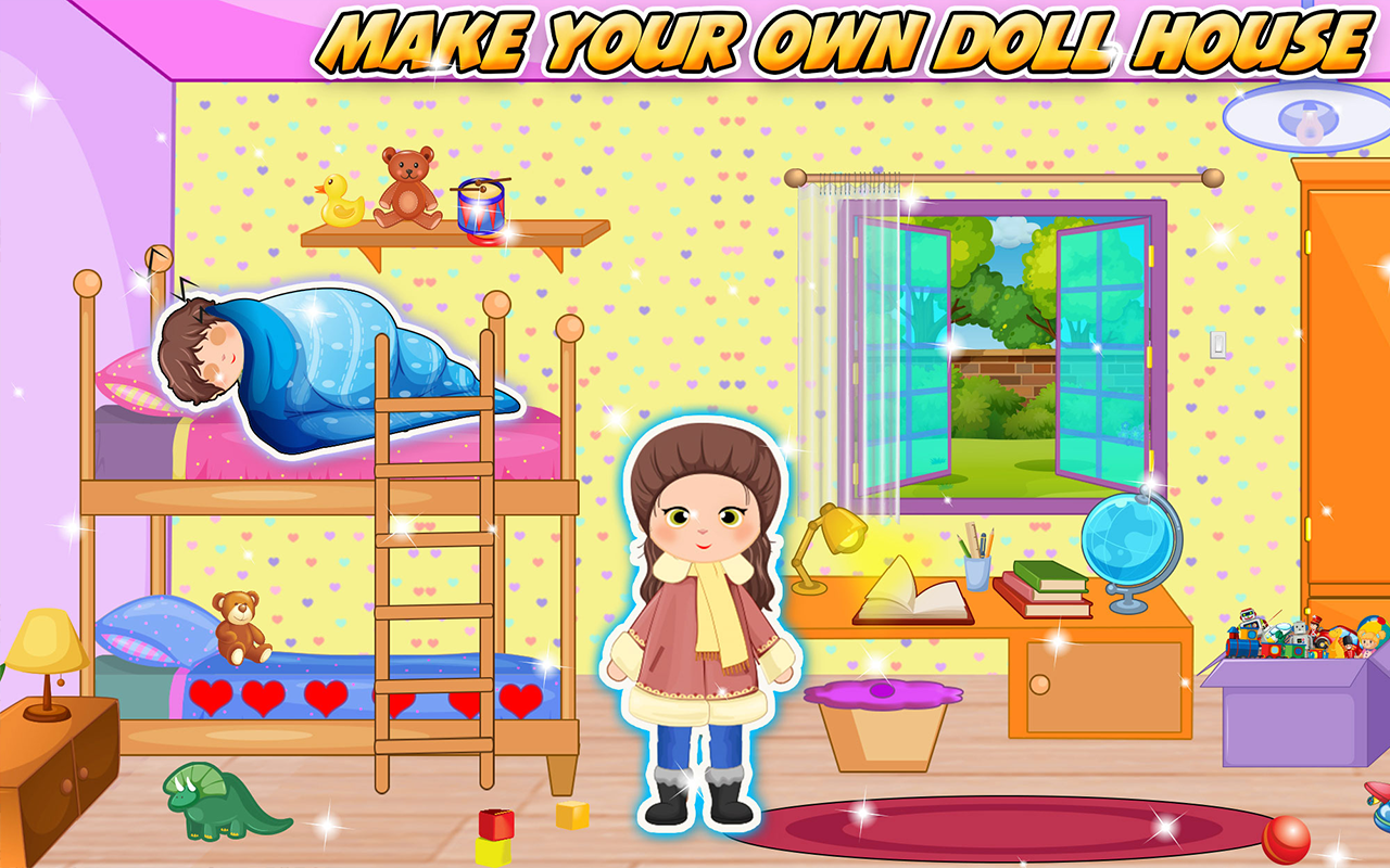 Princess Doll House Cleaning Fun Pretend Play Family Game For Kids