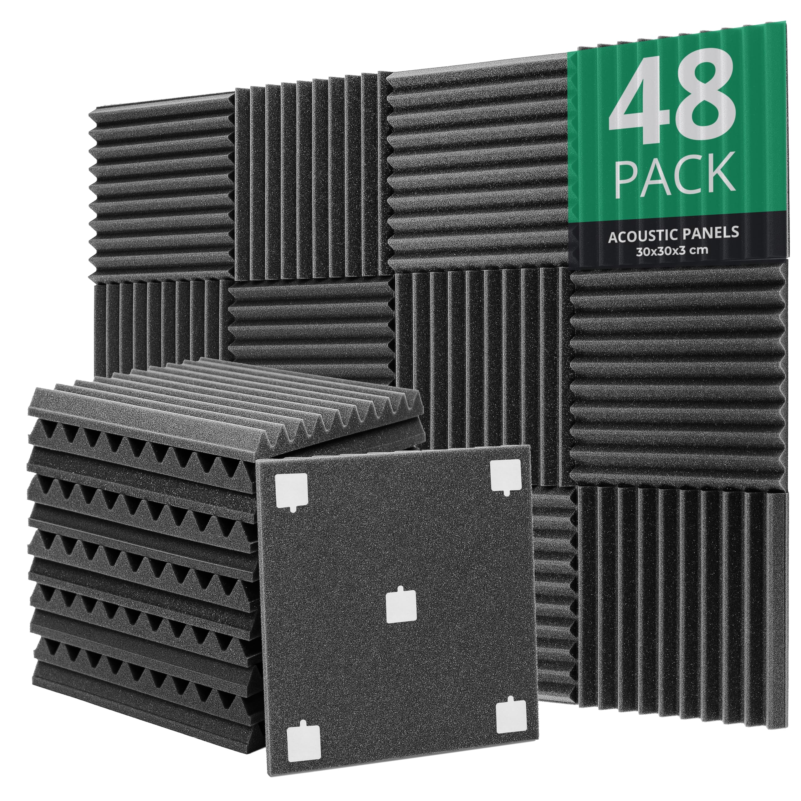 48 panneaux mousse acoustique