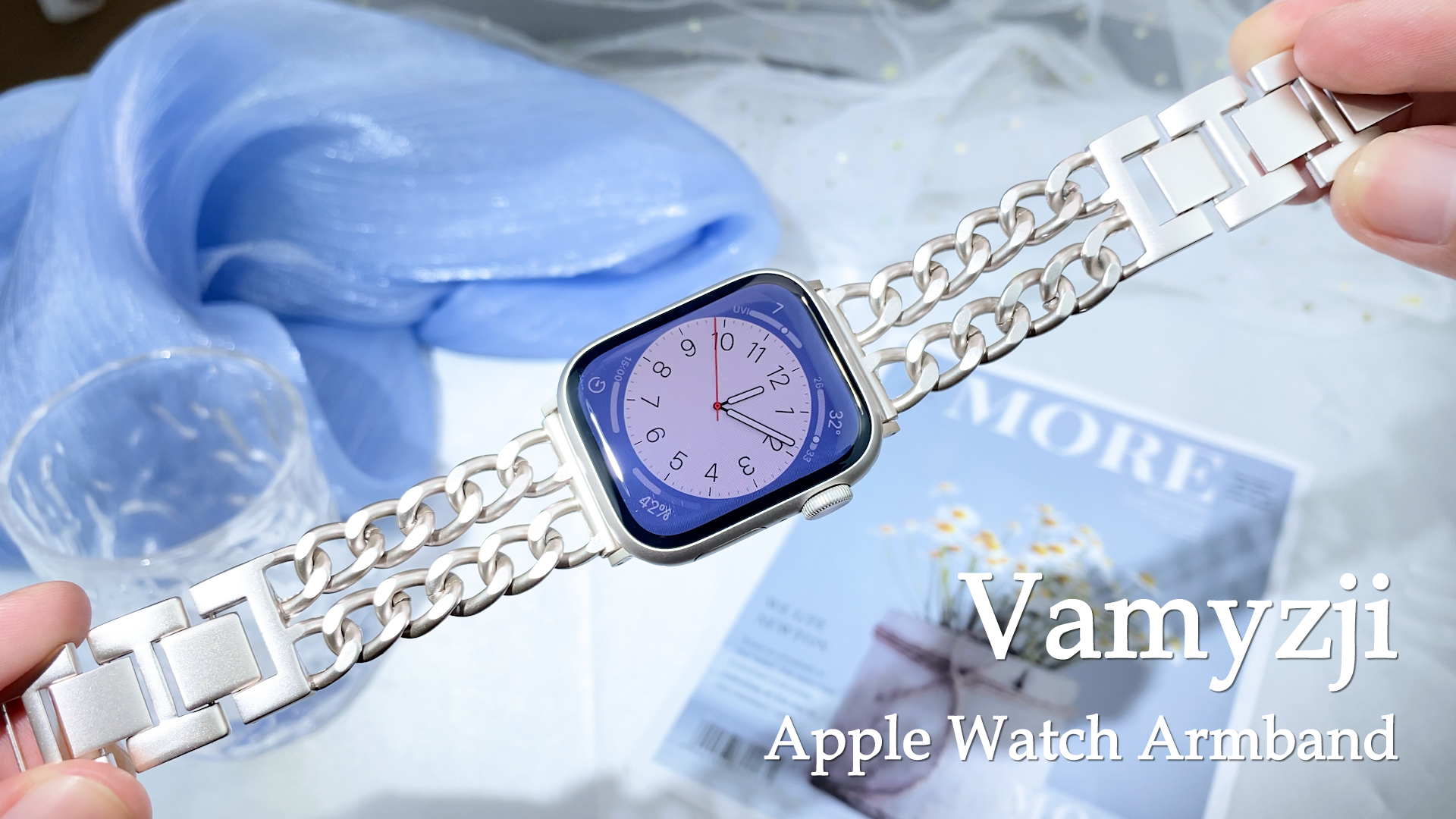 Vamyzji Compatible with Apple Watch Strap 42mm(Series 11 10) 41mm