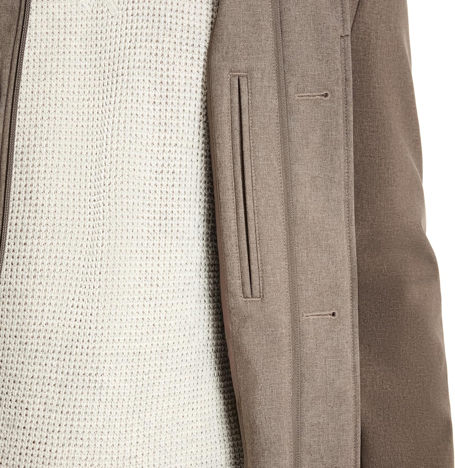 Van Heusen mens Van Heusen Tedford Overcoat With Stand Collar - Image 5