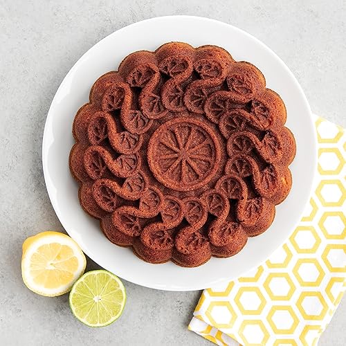 Miniatura 7 de Nordic Ware Mocasín de flores cítricas, 6 tazas, caramelo