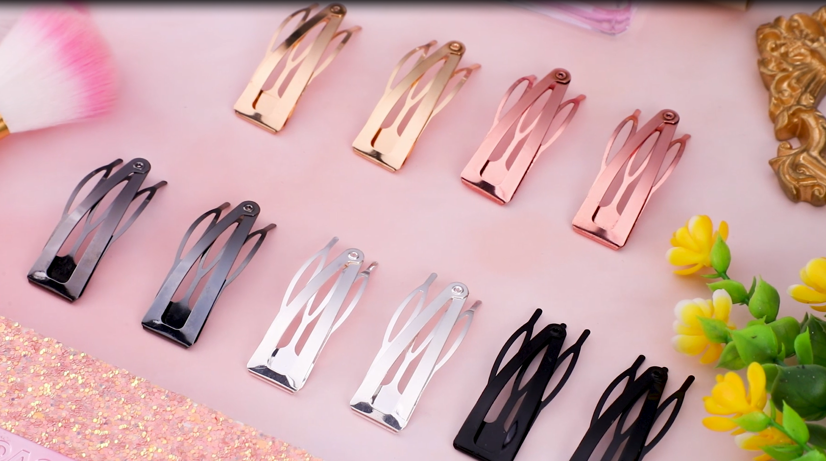 Amazon.com : Chinco 24 Pcs Double Grip Hair Clips Metal Snap