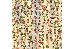 Artificial Rose Vines with Fairy Lights