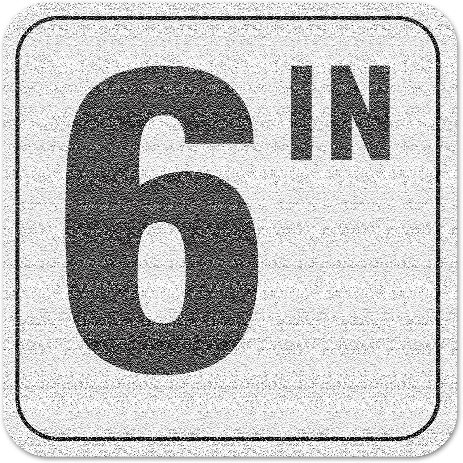 Aquatic Custom Tile 6 IN (Inch) Pool Depth Markers, 6"x6" w