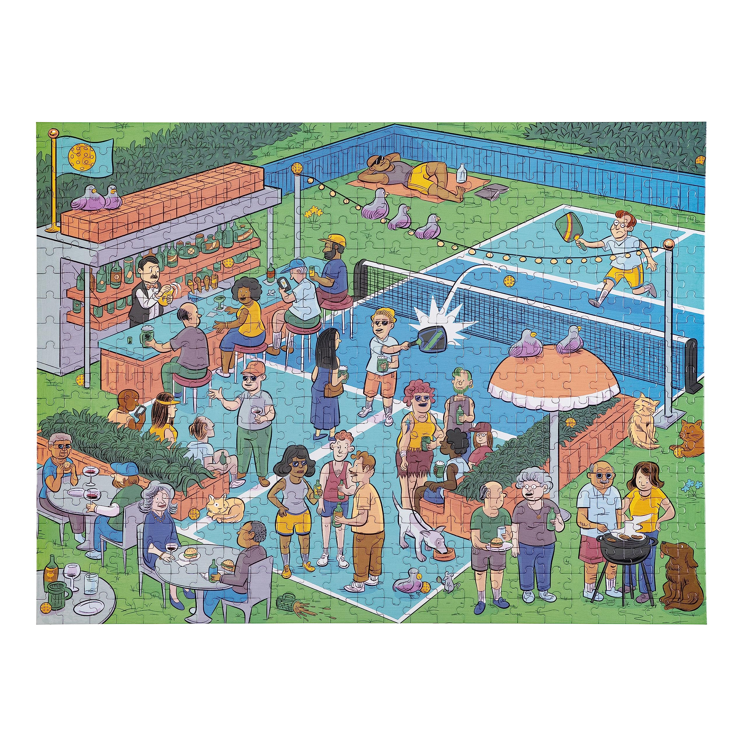 Amazon.com: Pickleball Jigsaw Puzzle: 500-Piece Jigsaw Puzzle