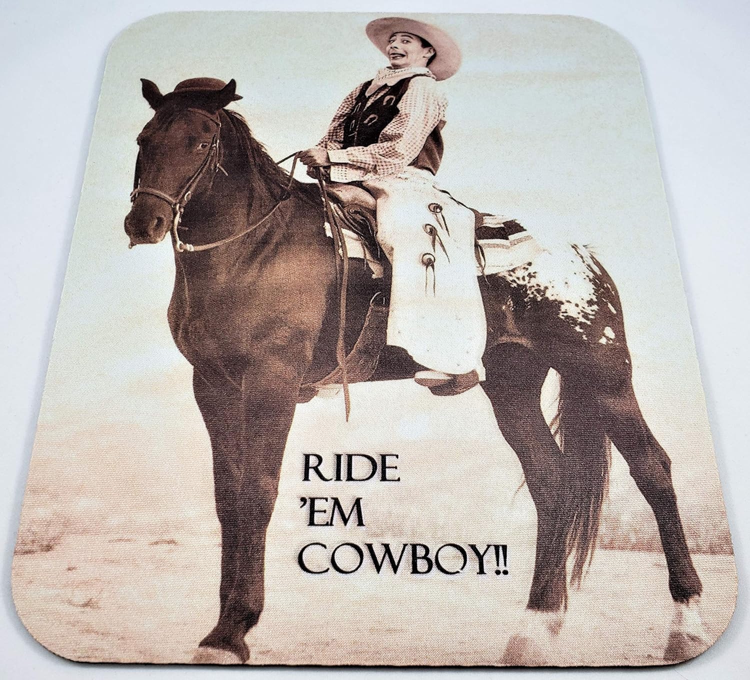 PEE WEE HERMAN Ride Em Cowboy COMPUTER MOUSE PAD Office