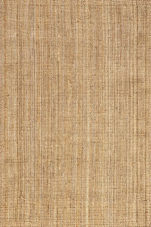 nuLOOM Ashli Natural Solid Handwoven Area Rug, 8' x 10'
