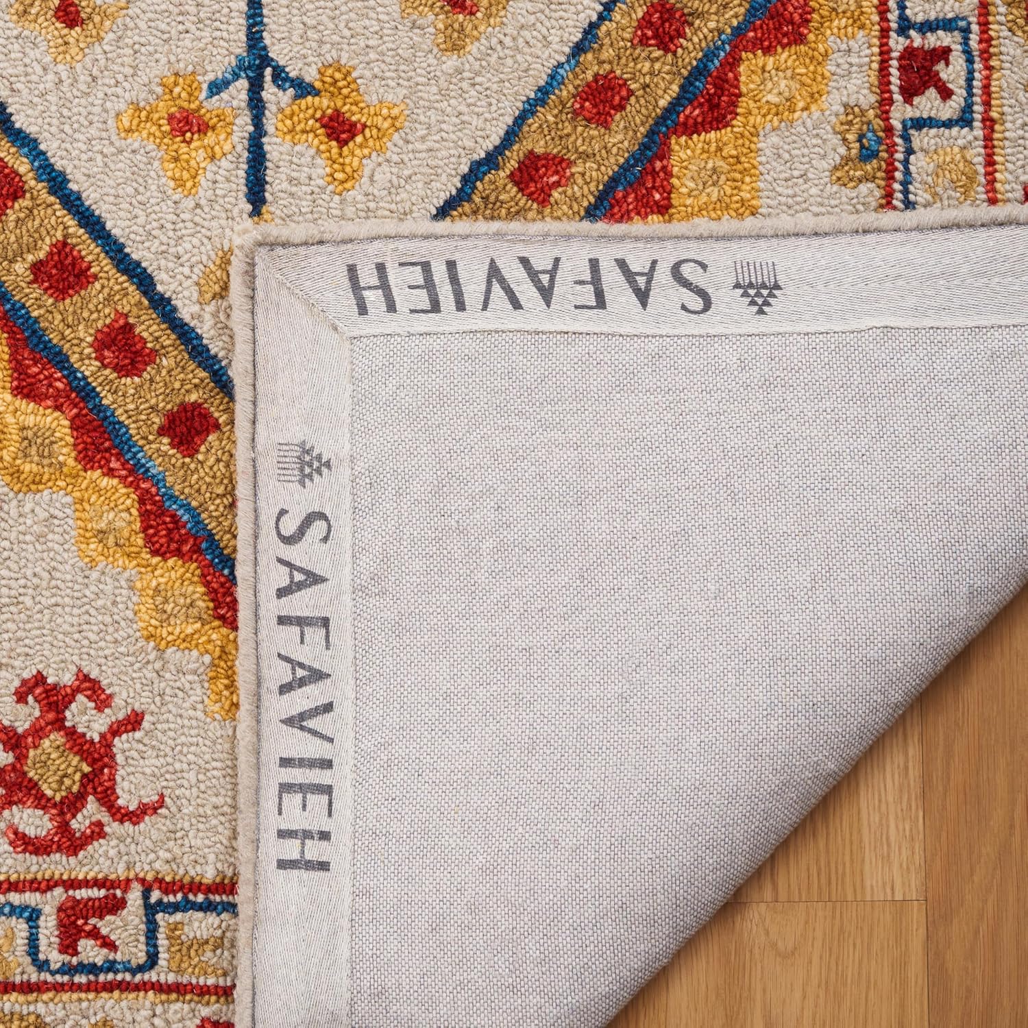 SAFAVIEH Aspen Collection Runner Rug - 2'3" x 7', Ivory & Multi, Handmade Moroccan Boho Tribal Wool, Ideal for High Traffic Areas in Living Room, Bedroom (APN706A)