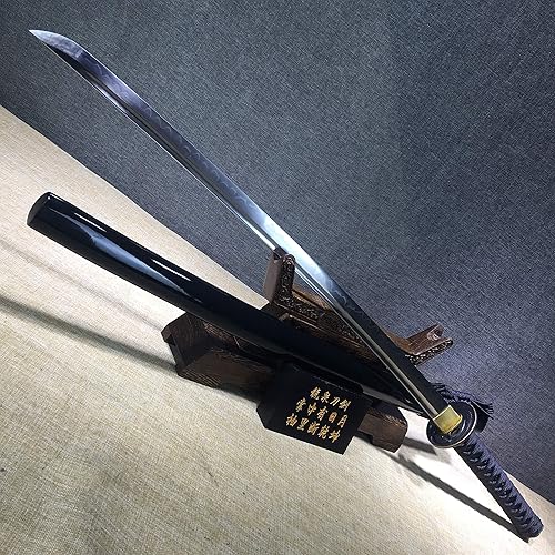 Miniatura 9 de Katana hecha a mano japonesa Wakizashi Samurai Espada T10 Acero Arcilla Templada Hoja