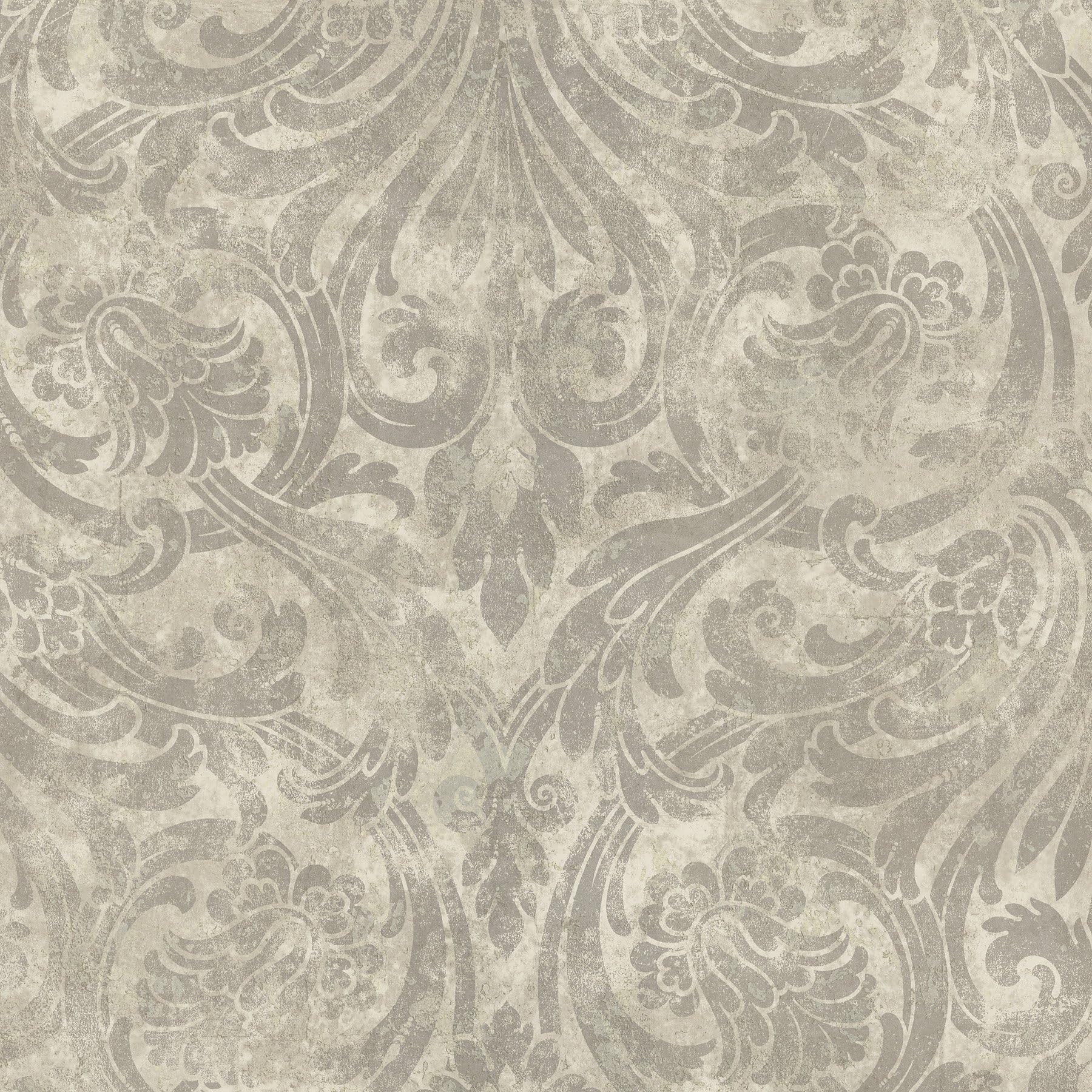 Fairwinds Studio GK80306 Neutral Nouveau Damask Wallpaper