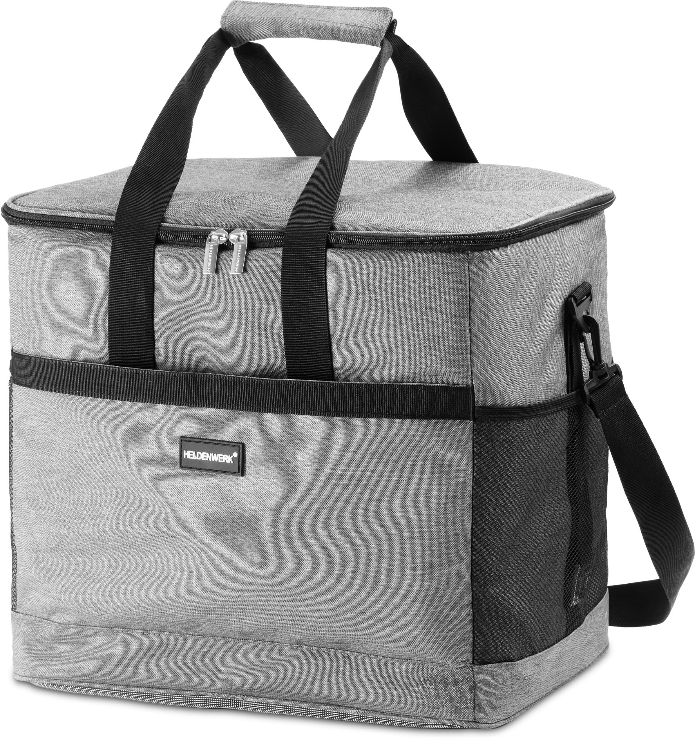 HELDENWERK Kühltasche groß faltbar – Kühlbox bis zu 12h Kühlleistung auslaufsicher & wasserdicht – Thermotasche, Picknicktasche, Lunchtasche, Isoliertasche mit 7 Fächern – verstärkter Boden