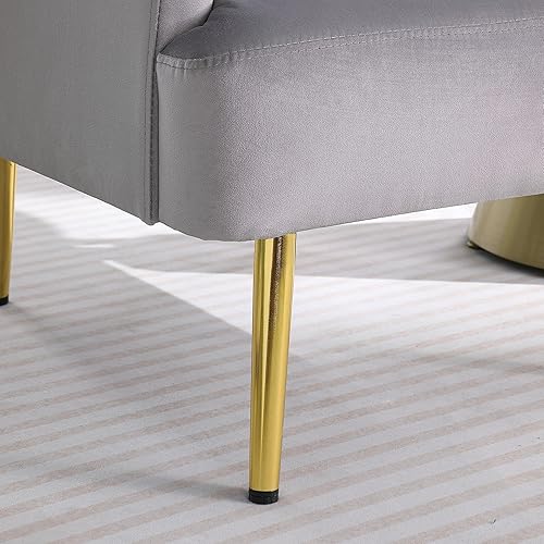 Miniatura 18 de Juego de 2 sillas decorativas de tela, juego de 2 sillas con brazos con mesa auxiliar de madera, sillas de sala de estar con asiento suave para sala