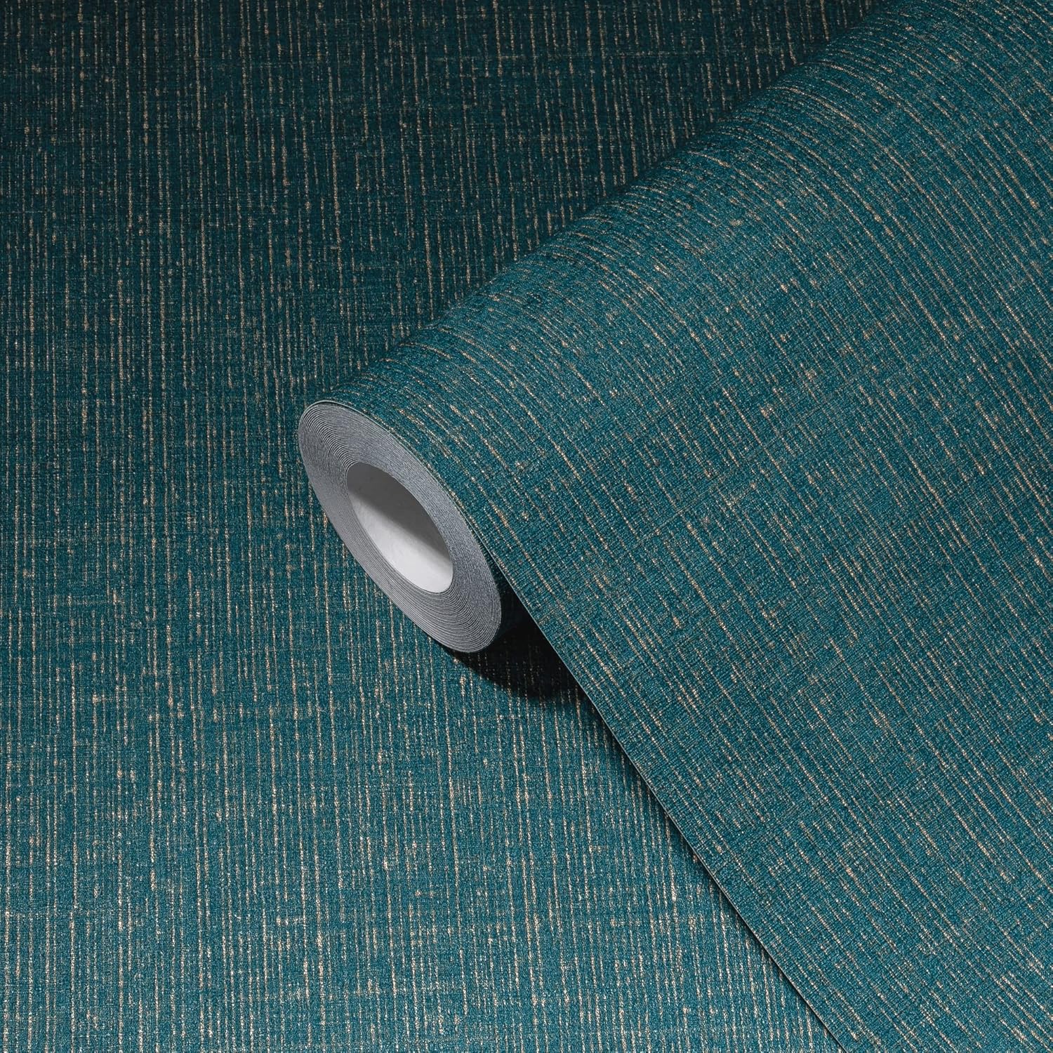 A.S. Création Livingwalls My Home My Spa 386944 Non-Woven Wallpaper Plain Ocean Blue Gold Plain 10.05 x 0.53 m Made in Germany