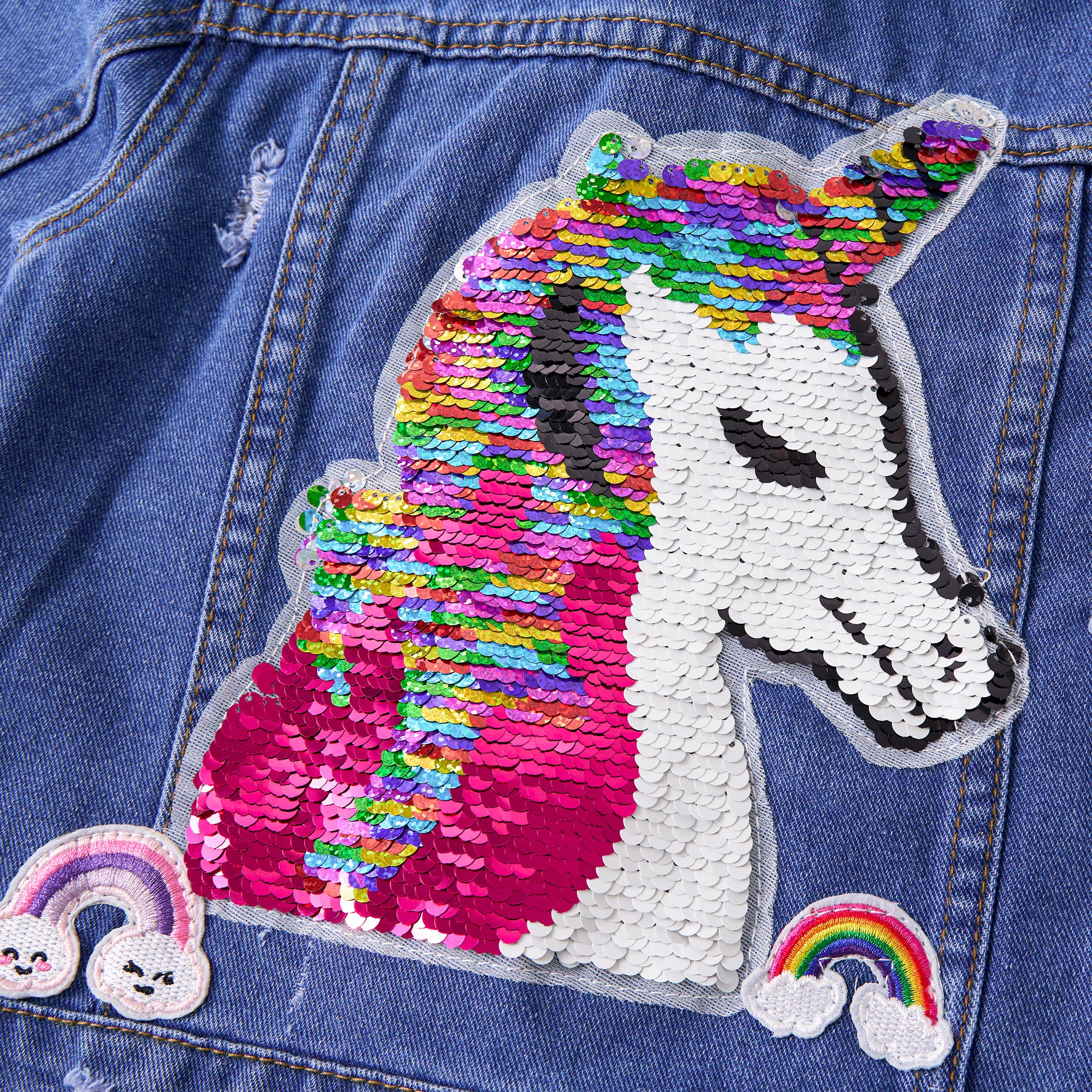 Miipat Chaqueta Vaquera Niñas Pequeñas de Manga Larga con Botones Chaquetas de Mezclilla para Niña Bebé Chaqueta de Vaquera Casual para Niña Pequeña