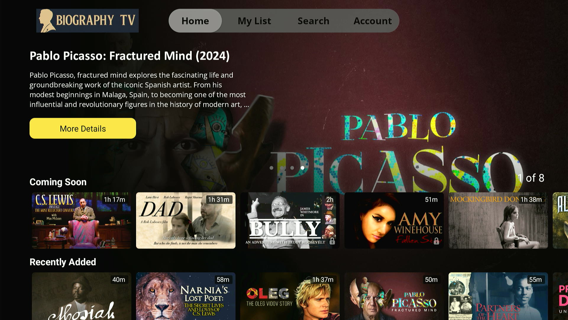 Biography TV Channel - App on Amazon Appstore