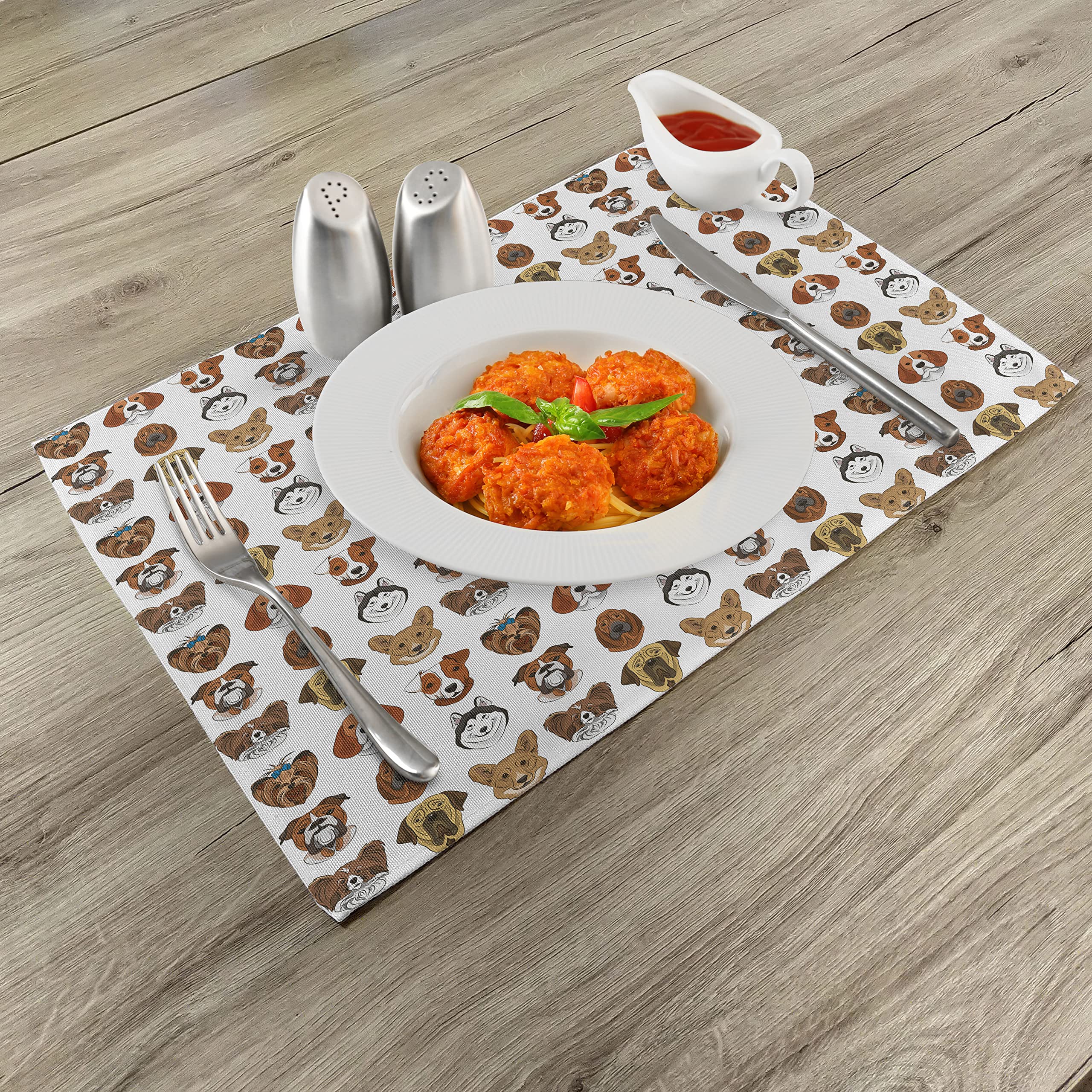 ABAKUHAUS Asilo Servizio all'Americana, Cartoon Pipistrelli, Rettangolare Decorativo per Sala da Pranzo Cucina, 40 cm x 180 cm, Rosa Pallido Pale Blue