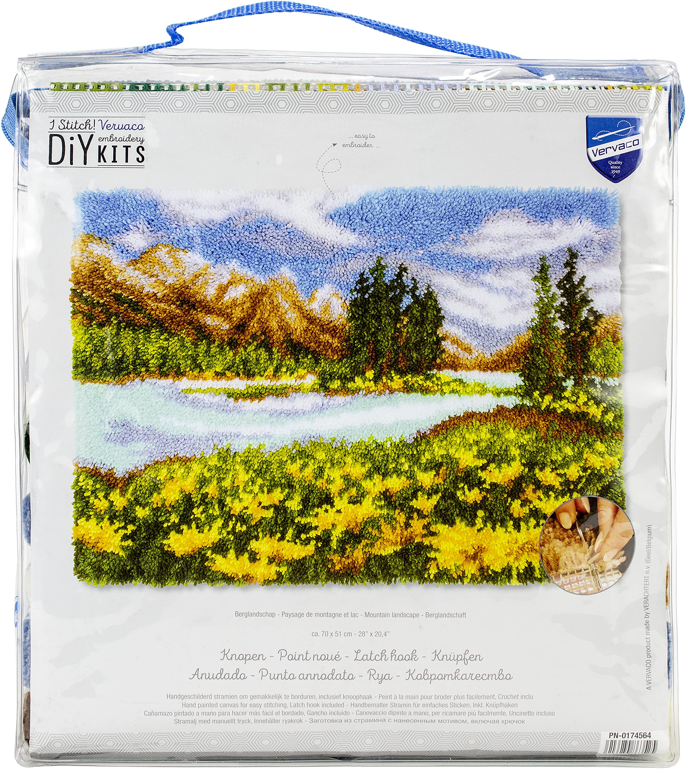 Vervaco Latch Hook Rug Kit Mountain Landscape