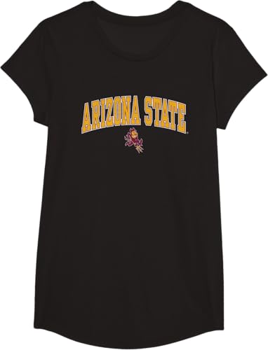 Miniatura 4 de Arizona State Sun Devils Arch Over Mascot Camiseta, Negro -