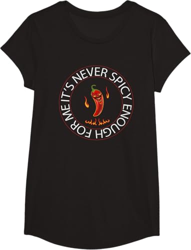 Miniatura 5 de Camiseta de pimiento rojo chile para los amantes de las comidas picantes y la salsa, Negro, S