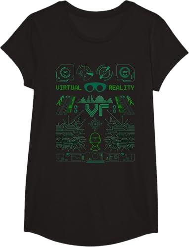 Miniatura 3 de Camiseta de realidad virtual VR Retro Gamers, Negro, S Negro,Azul Marino,Asfalto,Blanco,Azul Pastel,Arándano,Limón,Jaspeado Oscuro,Gris