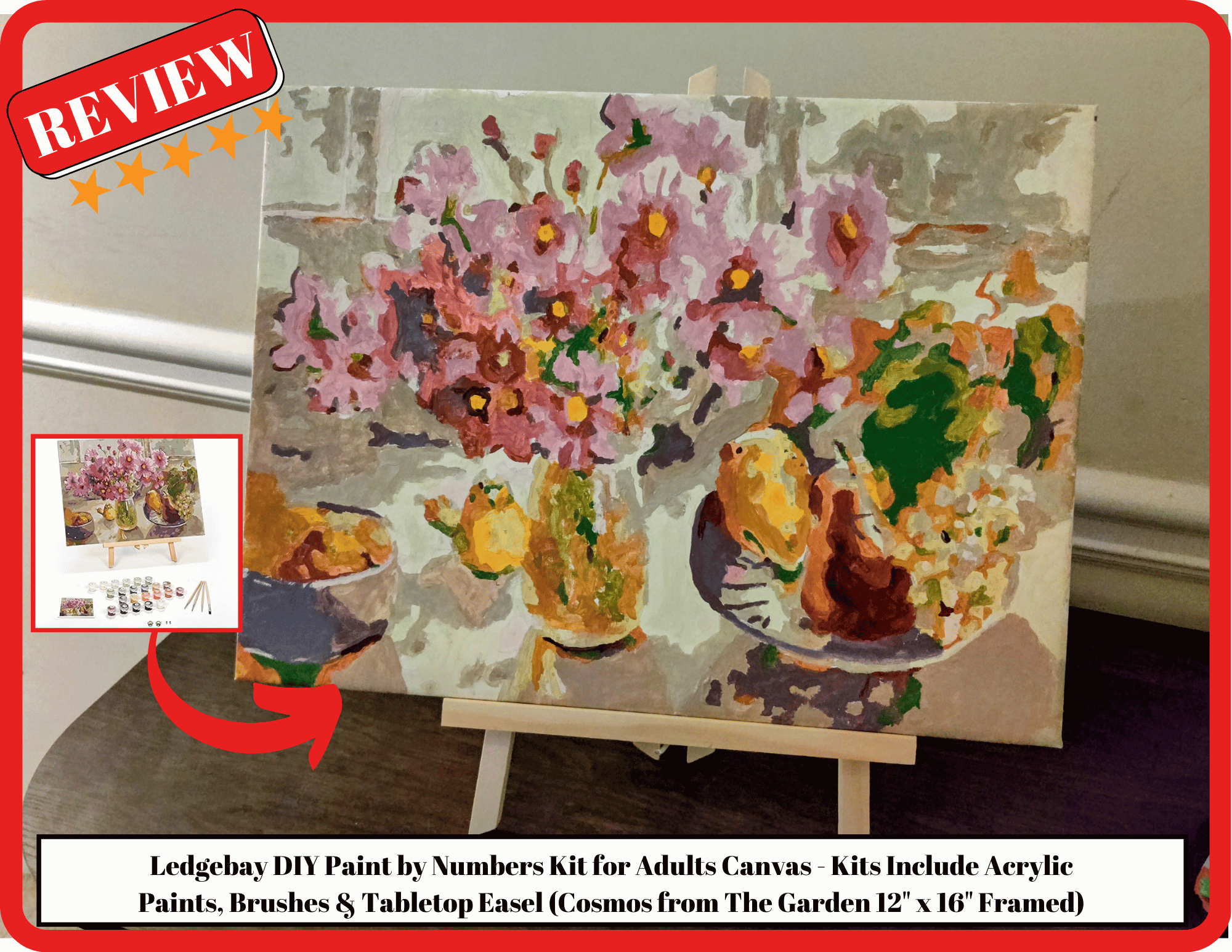 Watch Ledgebay DIY Paint by Numbers Kit for Adults SPONSORED on Amazon Live