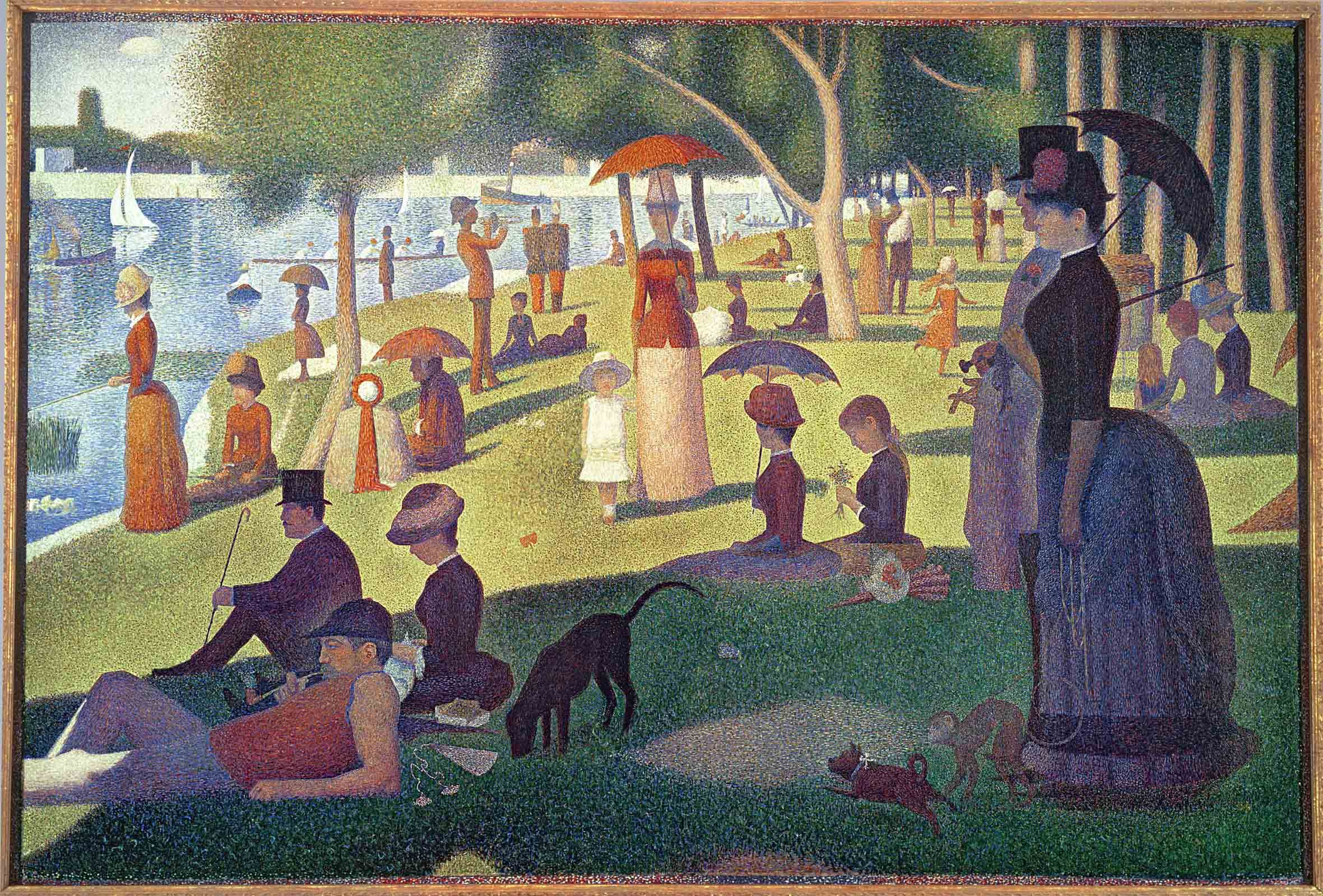 Amazon.com: Wallhogs Seurat Sunday Afternoon on The Island of La