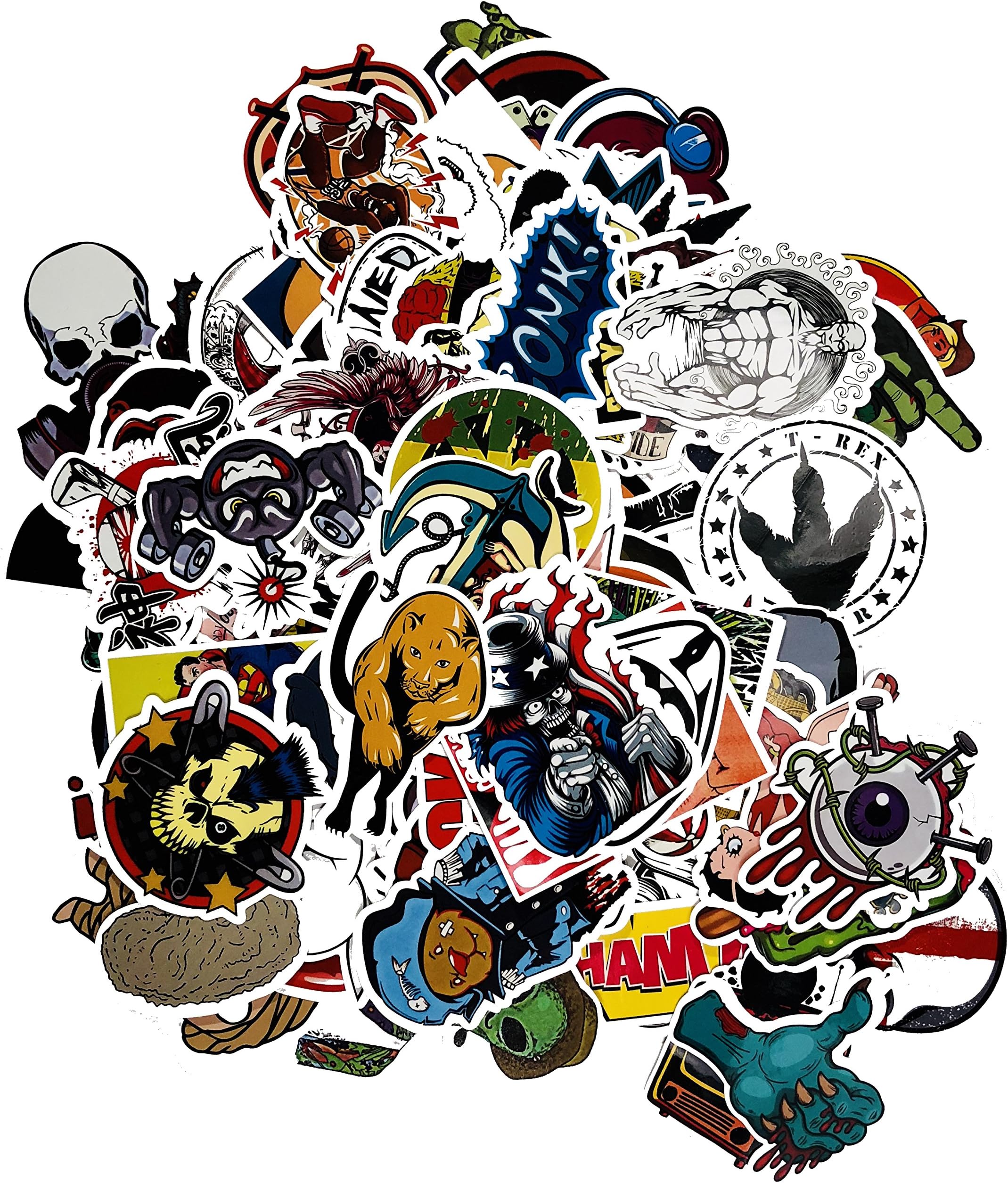 Prodigious Products SUPREME Sticker 110 pcs - Variety Decals Vinyl Car/Motorcycle/Bicycle Graffiti Patches Luggage Skateboards Macbook and Laptop Stickers For Kid And Adult | Best Selling Stickers |