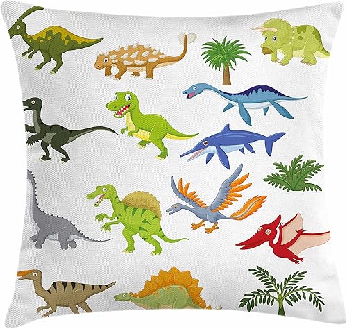 Miniatura 4 de Lunarable Funda de cojín amarilla y roja, arreglo inspirado en damasco, patrón otomano antiguo con líneas arremolinadas, funda de almohada Amarillo