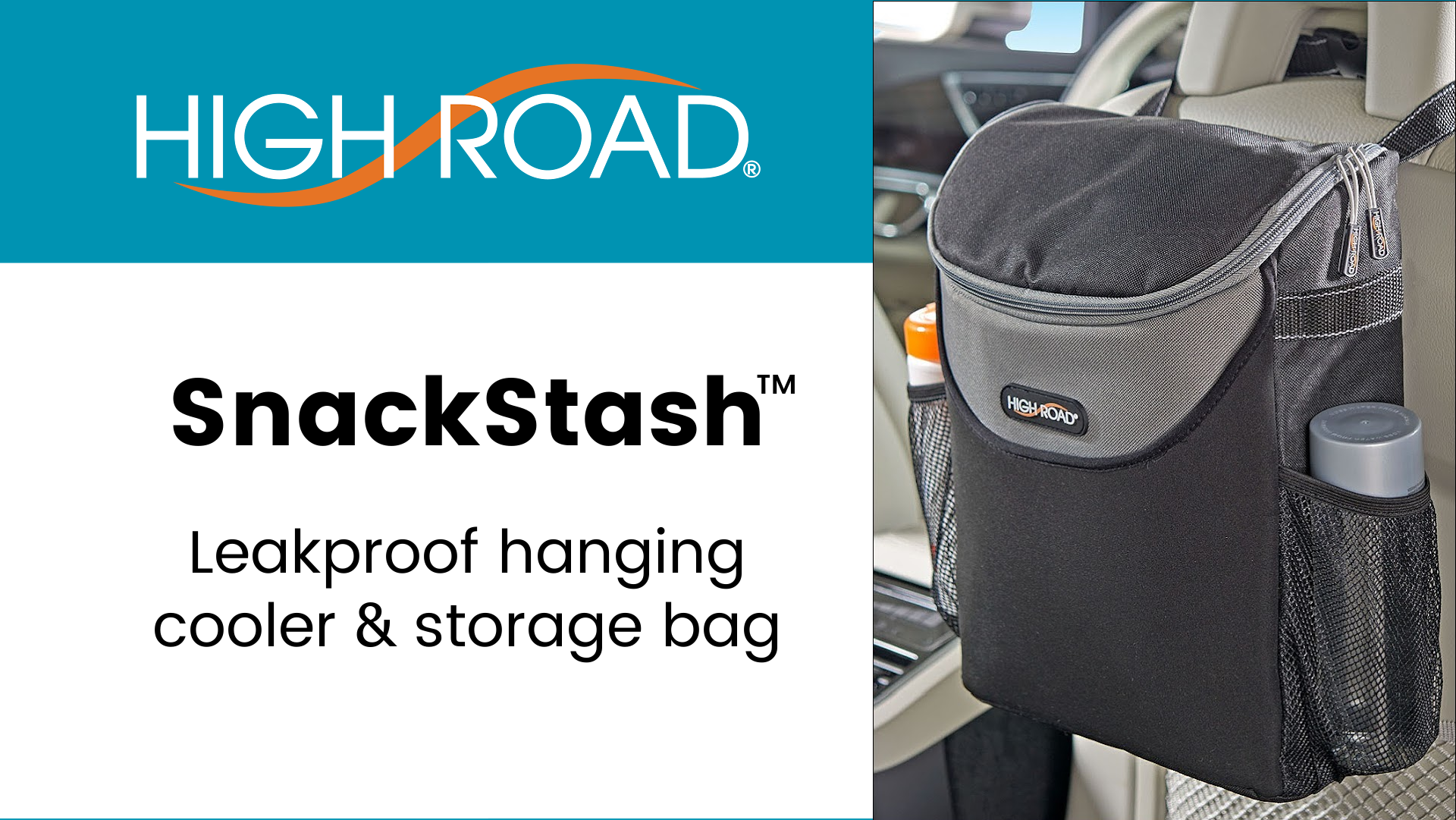Bolsa Térmica High Road SnackStash - Cooler Assento Carro 32x25x10cm
