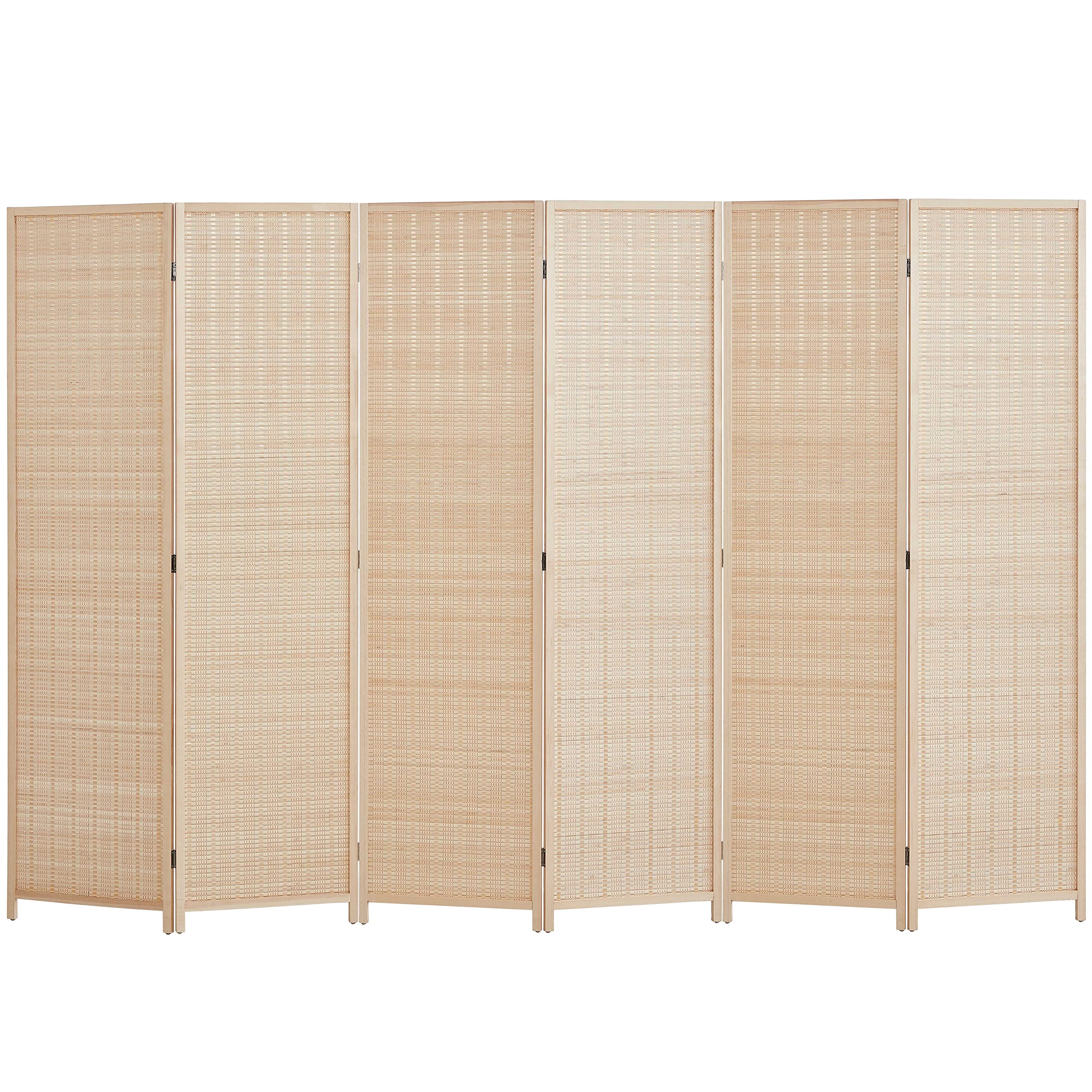 Buy 6 ft. TallExtra Wide, Bamboo Room Divider, 6 Panel Room Divider