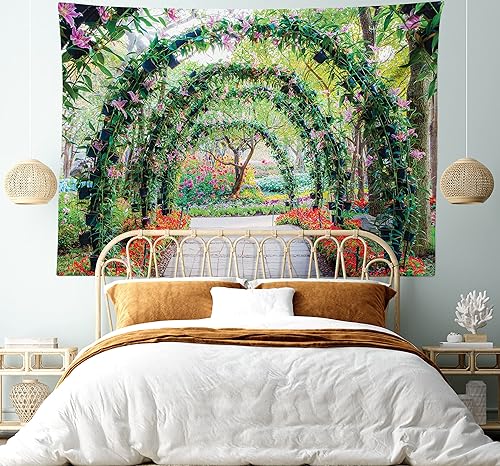 Miniatura 157 de Ambesonne Tapiz vintage, detalles de relojes mecánicos, diseño steampunk, diseño steampunk, para colgar en la pared para dormitorio, sala de estar,