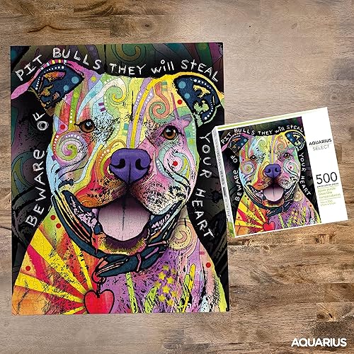 Miniatura 3 de AQUARIUS - Rompecabezas de 500 piezas Dean Russo Beware Pit Bull AS
