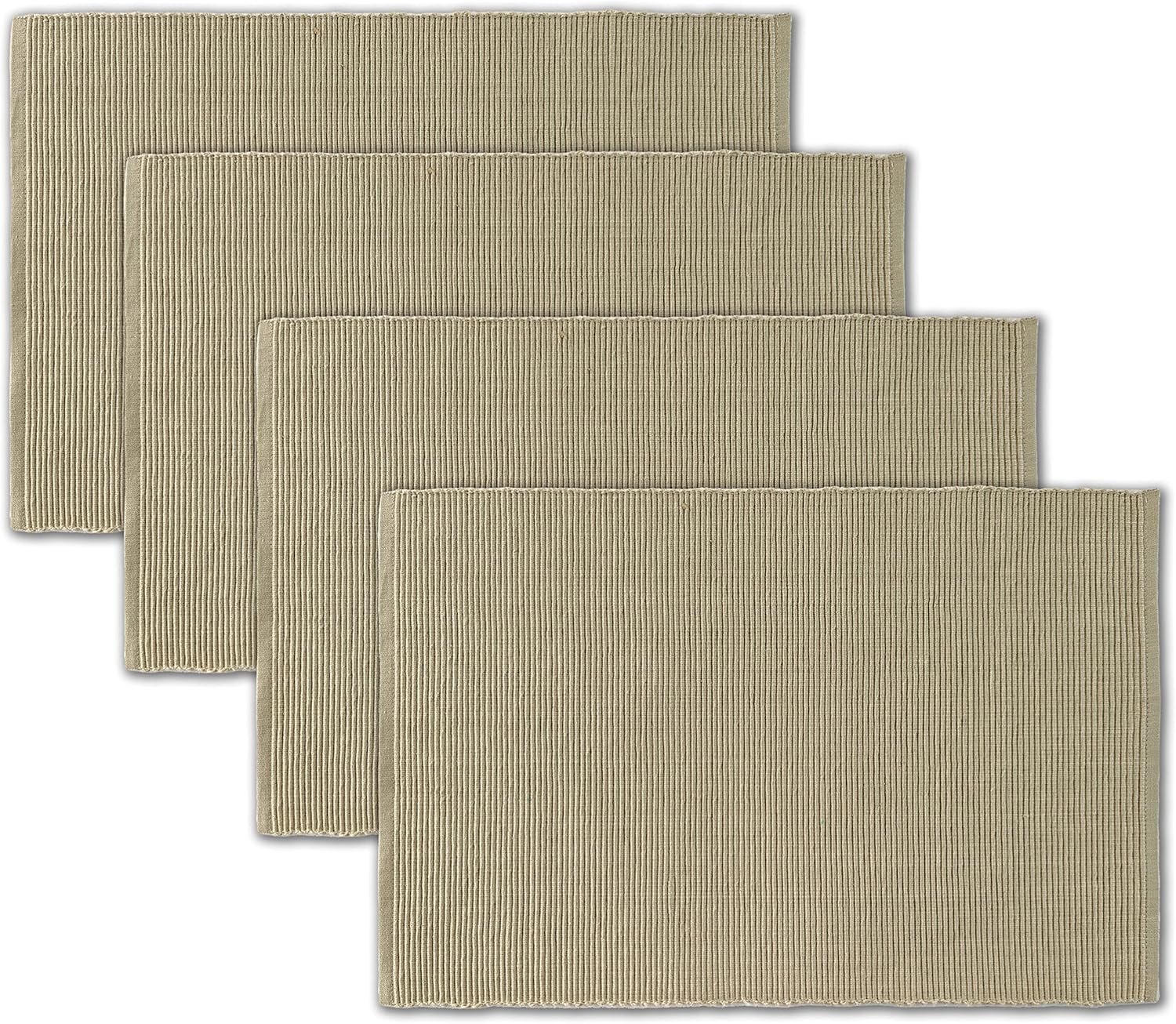 AVKA Studio 100 Cotton Ribbed Placemats Set of 413 x 19