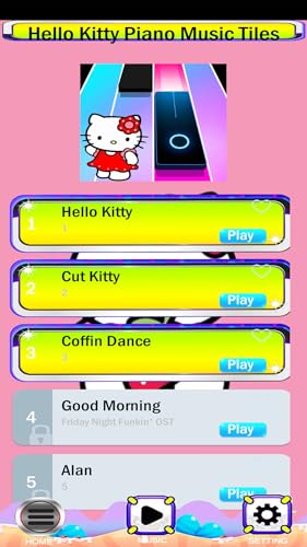 Hello Kitty Piano Tiles Game Music