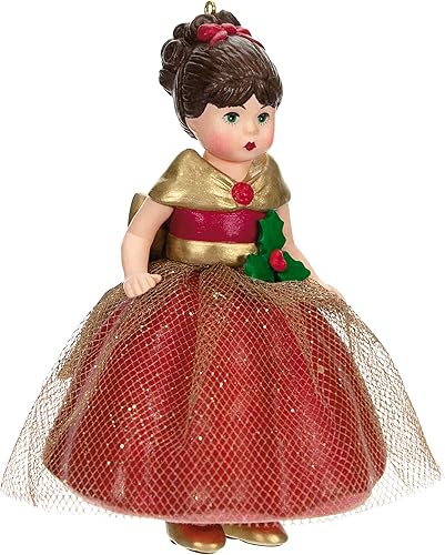 Hallmark Keepsake Adorno de Navidad 2023, celebración navideña de Madame Alexander, regalos para ella
