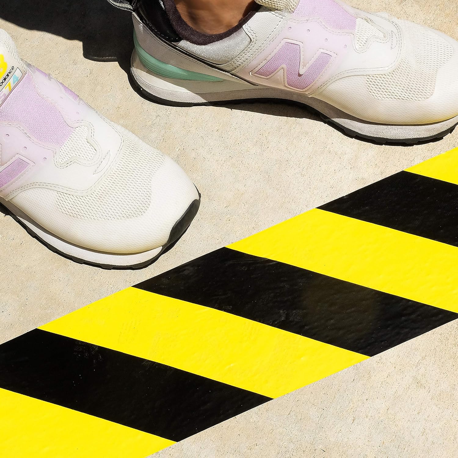 Bertech Safety Warning Hazard Floor Tape, 3 Inch x 108 Feet, Black and Yellow Stripes: Industrial & Scientific