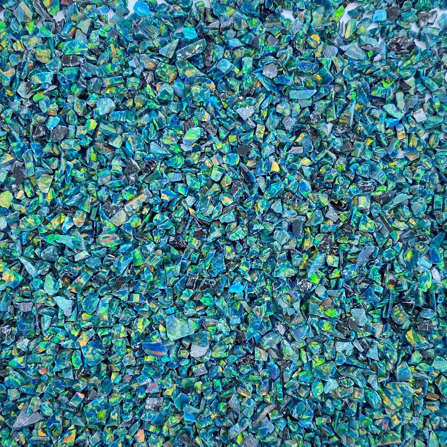 Dragon Scale Opal (5g) - Blue-Green, Green Opal - Crushed - 1 Gram