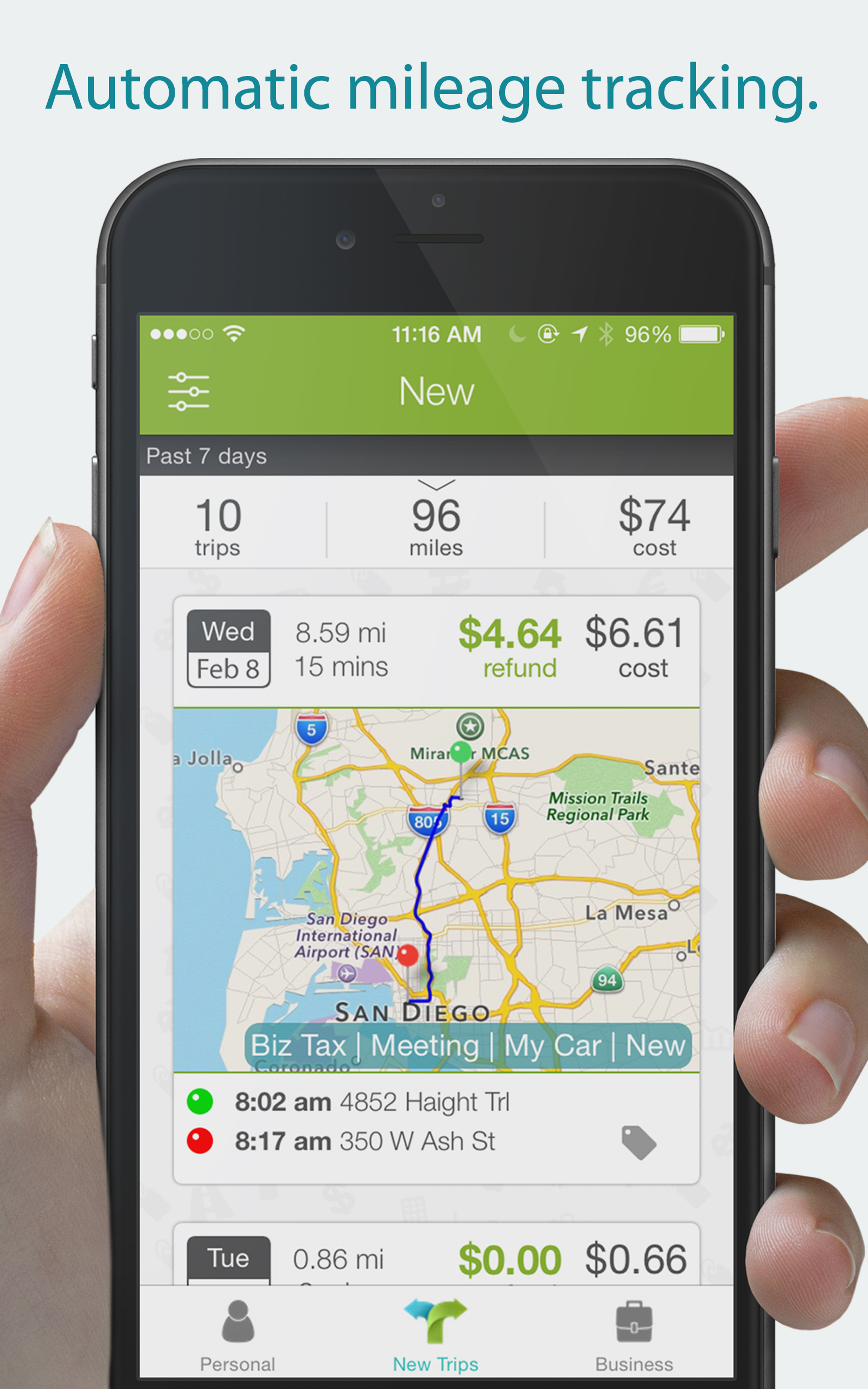 TripTagger Free GPS Mileage Tracker for Easy Tax RefundAmazon.de